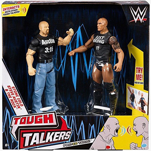 WWE TOUGH TALKERS 2 pack (Stone Cold Steve Austin & The Roc)