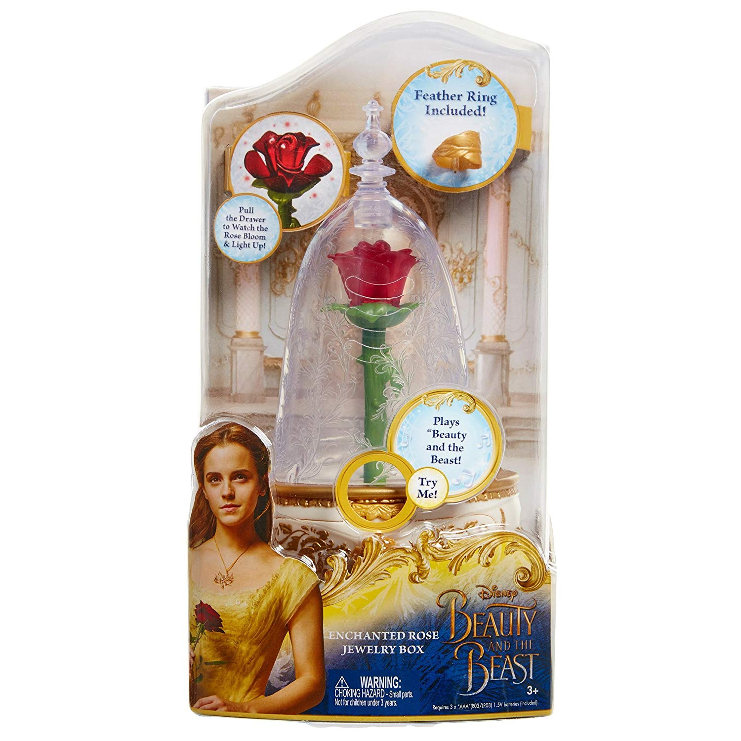 Beauty and the Beast Enchanted Rose Jewellery Box - Image 5