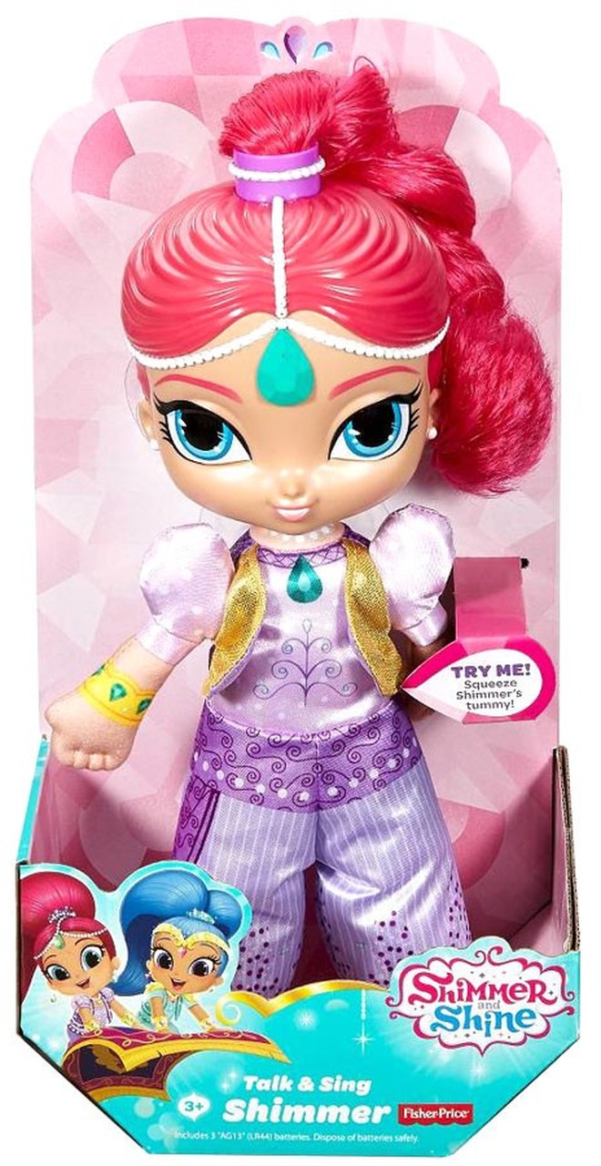 Fisher Price Shimmer & Shine Talk & Sing Shimmer 12-Inch Plush