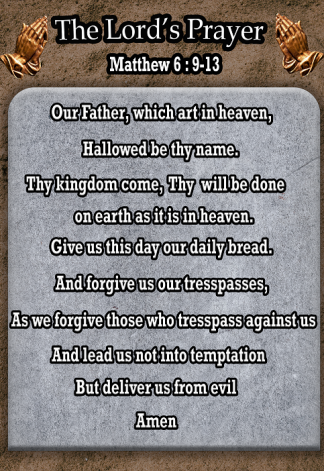 Lords Prayer Poster Kids Learning A4 A3 200gsm 240gsm