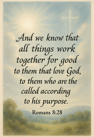 Bible Verse - Christian - And We Know All Things A3 A4 Poster