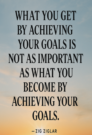 Inspirational Motivational Business Life Quote - What you get by - A3/A4 Poster Art